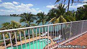 Gorgeous ebony babe katt garcia takes anal doggystyle fucking hard