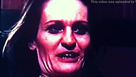 Waltraud horny 38 masturbates hairy pussy and blows best cock!