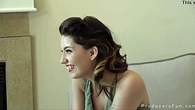 zara brooks' casting interview turns into hardcore doggystyle fucking with mr producer