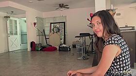 Horny Couple Bangs In Friend's House!