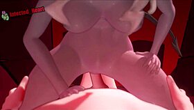 Watch this anime babe ride in cowgirl style.