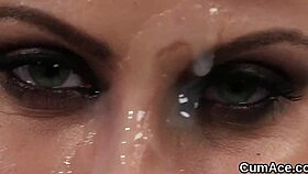Slutty Idol Swallows Jizz Facial