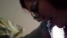 I get so wet from that big black cock with glasses