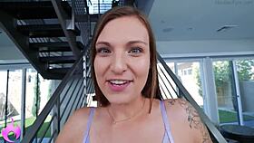 Kenzie Love titty fucks Brock Cooper