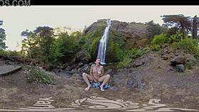 milf carmen enjoys a steamy outdoor masturbation session