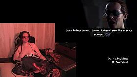 Naked BBW with tattoos and piercings plays The Quarry part 9 nude