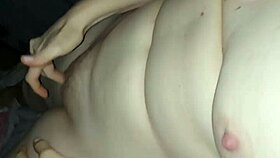 Wife Achieves Intense Double Orgasm with Boobs Exposed