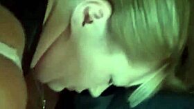 Wife's wild DP session while husband slaves away