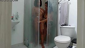 I fuck my brown neighbor in the shower in Medellín, Colombia.
