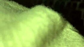 shemale fucks pillow until cumming hard