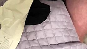 Creamy Cum Blast on Padded Bra After Intense Wanking