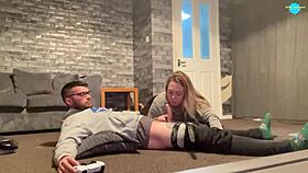 gaming and having my cock sucked any boys dream