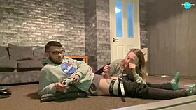 gaming and having my cock sucked any boys dream