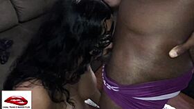 Watch the shemale crossdresser seduce the couple with her big dick