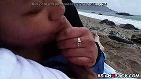does this asian babe suck cock outdoors?