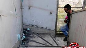 Sucking photographer's cock eagerly