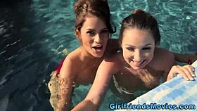 Lesbians explore feet and ass