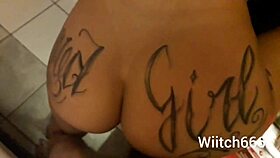 the asian tattooed milf got a massage then he fucked her doggy in the room