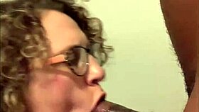 Milf Gobbling Interracial Cock Deepthroat Close Up