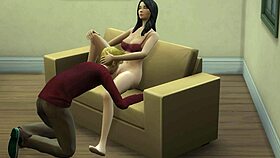 Her pussy gets licked for 30 minutes.