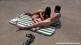 Hot Threesome By The Pool? Bent Over And Face Fucked!