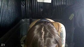 Young woman enjoys a meal