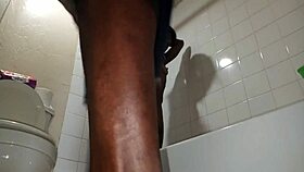 shower pussy raw black mature woman to fuck