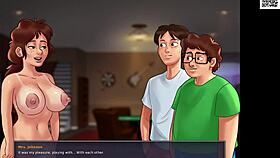 I crave Mrs. Johnson's threesome scenes with double masturbation and hardcore cumshots.