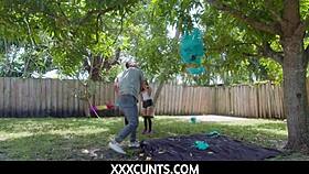 Tiny 18+ teens fuck stud on birthday