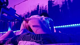 transgirl experiences anal stretching from a mechanical device