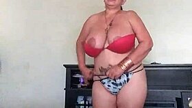 hot juicy model flaunts tangas in studio