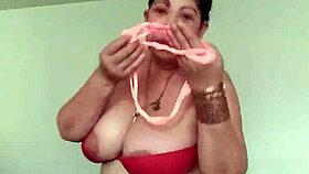 hot juicy model flaunts tangas in studio