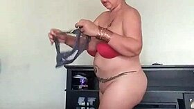 hot juicy model flaunts tangas in studio