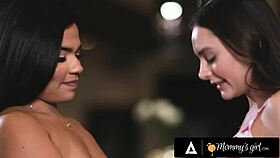 Petite Teens Caught with Strapon, Busty Penny Teaches Them