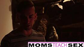 stepmother fucks tiny latina girlfriend in threesome