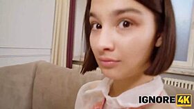 Russian Teens Share Hard Cock in Group Sex