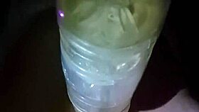 Watch me fuck this fleshlight outdoors