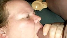 She Swallows His Cock!