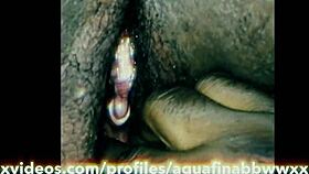 ebony bbw gets wet pussy fingered and assfucked