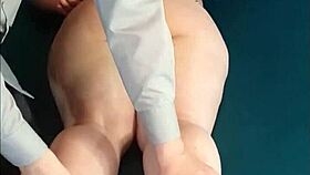 Tied Wife Tickled Sensually with Brush