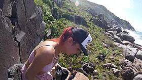 na trilha com a pernocas, big tits teen 18+ gets pounded by monster cock in pussy action. provocative redhead ride?