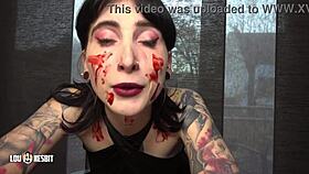 psycho lou nesbit and lia louise give DIRTY femdom JERK OFF instructions