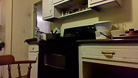 Me and my girl UNDRESSING in the KITCHEN for some FUCKING