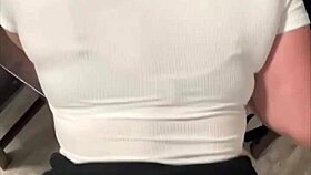 Watch This Big Booty MILF Ride Dick Hard and Take Cum on Her Ass!