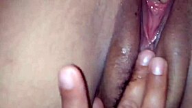 Wife's big ass fingered with vibrator