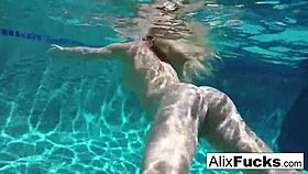 Alix Lynx and Cherie DeVille lick each other's big tits and asses