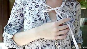 Mia sollis enjoys a relaxing sun bath