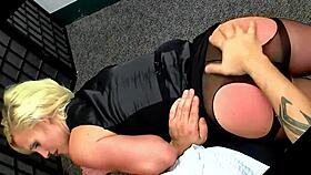 submissive secretary rachel dd gets spanked