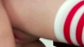 blonde pornstar in specs gets hardcore facial 😏