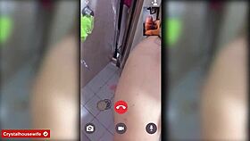 Videollamada Numero Dos With Sexy Crystal Housewife Showing Her Delicious Tits And Big Ass